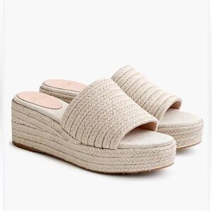 J. Crew woven espadrille platformslide s7